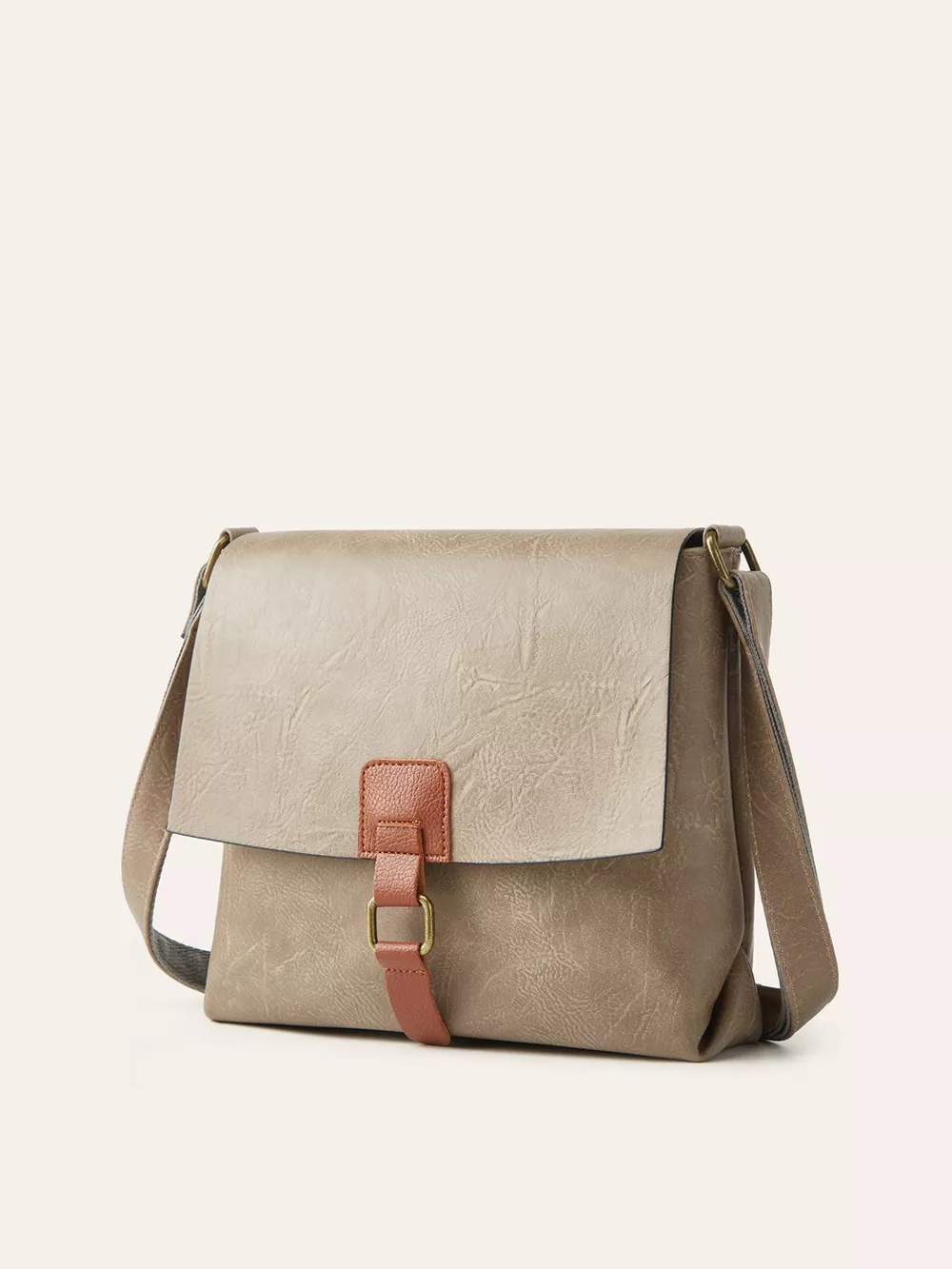 Vintage Buckle Flap Crossbody Bag, image 9