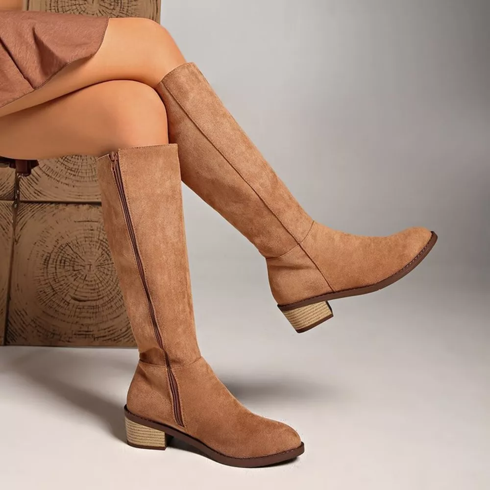 Knee-High Block Heel Boots, image 7