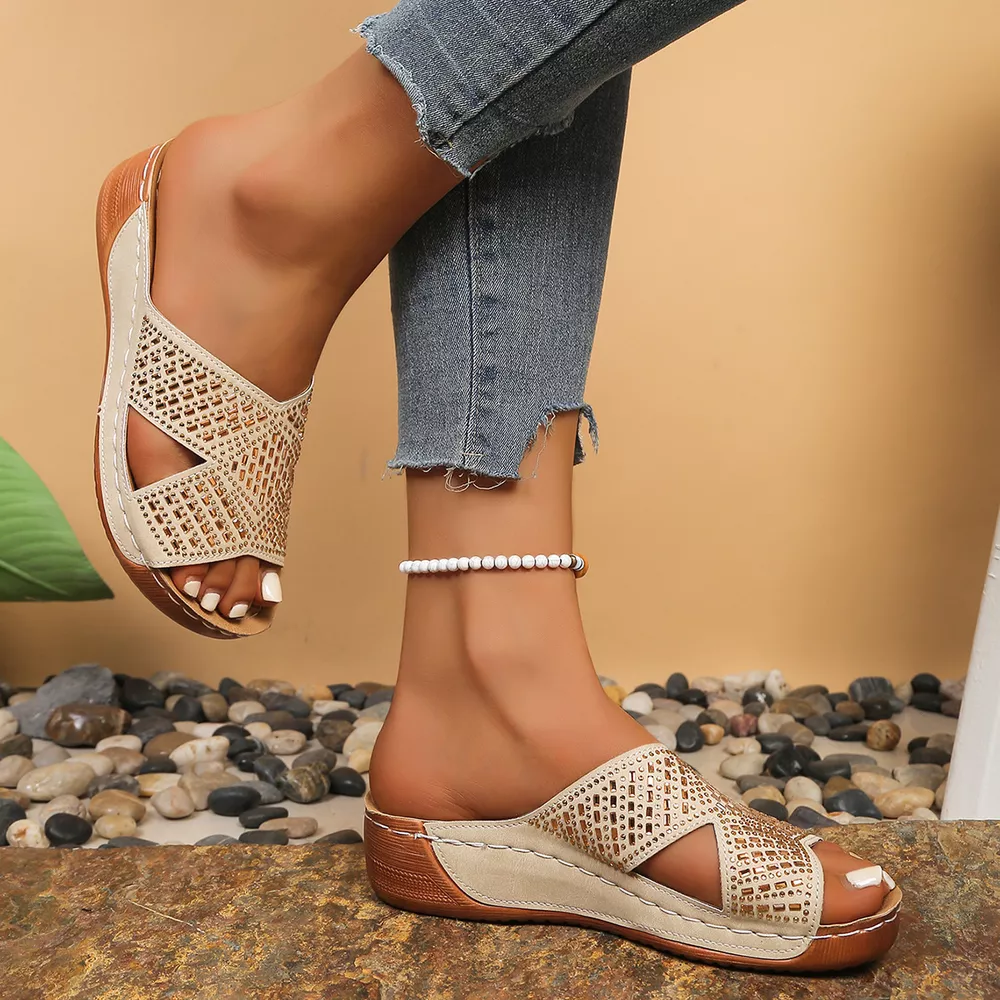 Open Toe Wedge Sandals, image 6