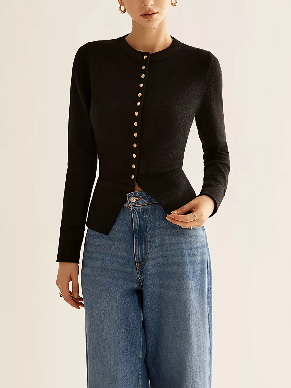Button-Down Slim Fit Cardigan, image 3