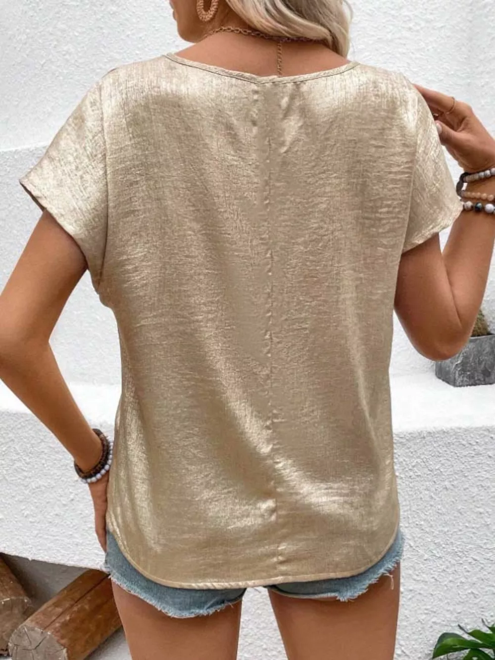 Round Neck Relaxed Fit T-Shirt, image 3