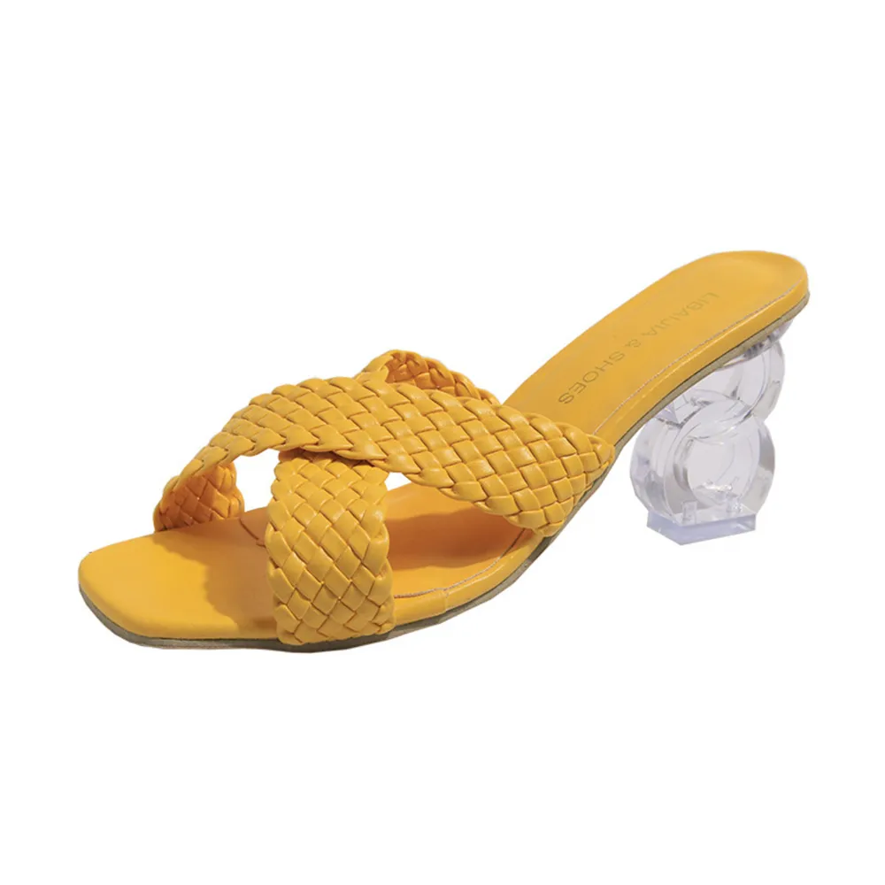Crisscross Block Heel Sandals, image 12