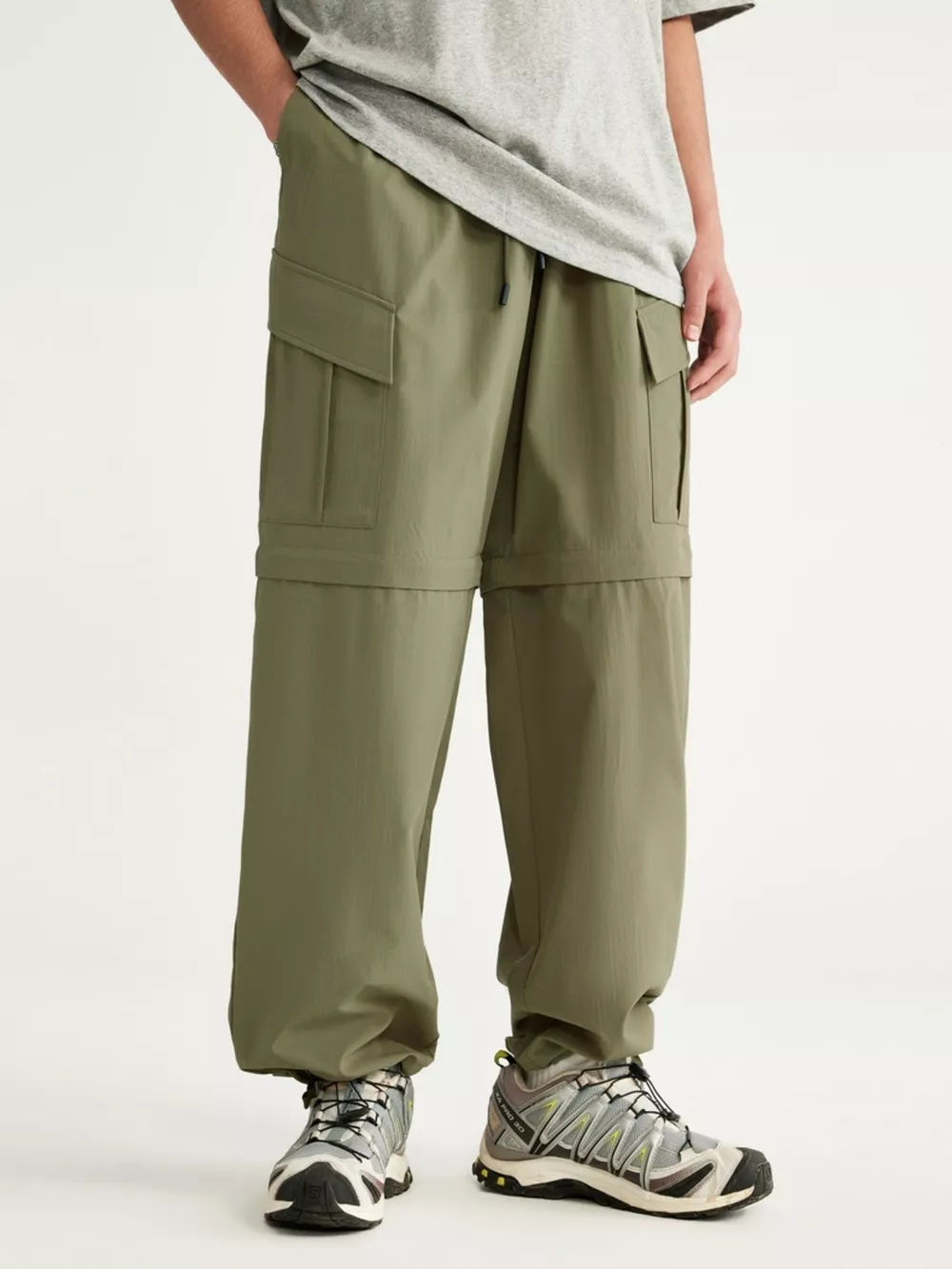 Men's Drawstring Cargo Pants, image 2