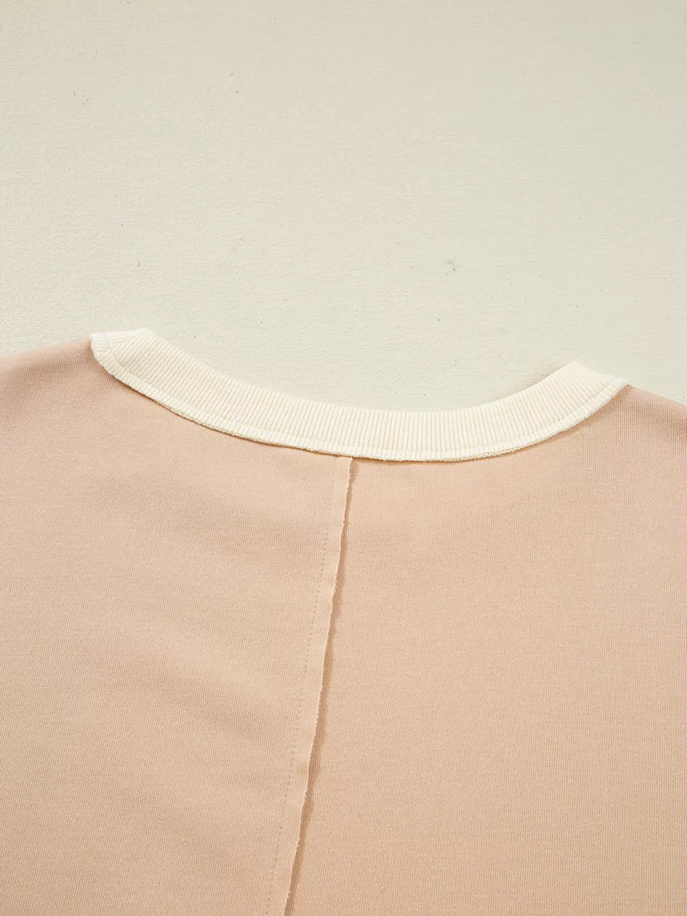 Color Block Textured Patchwork Pullover Sweatshirt, image 9