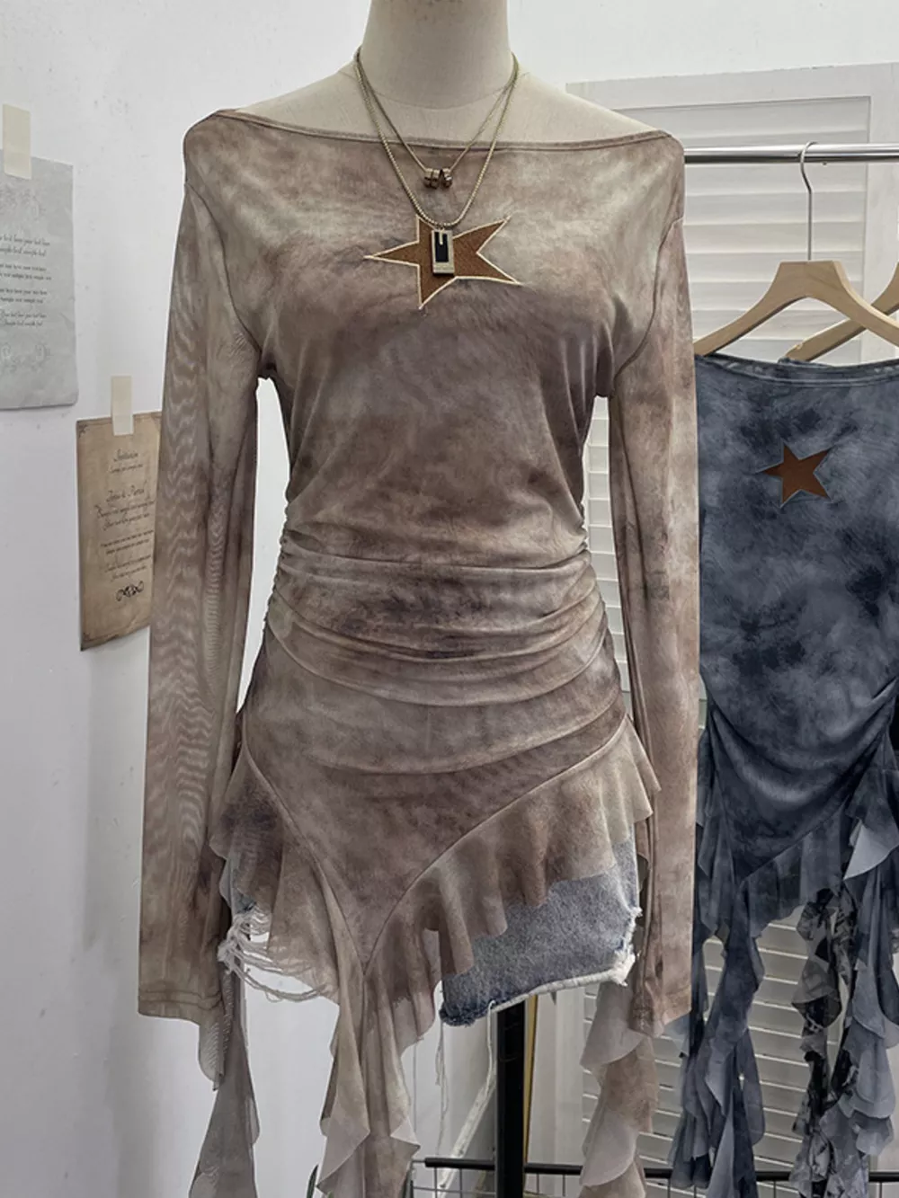 Off-Shoulder Ruffle Hem Top, image 14
