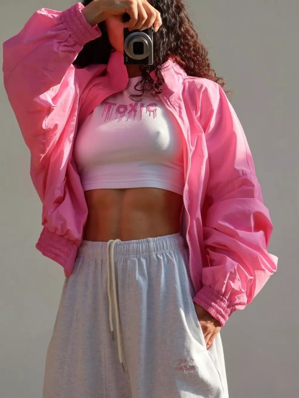 Zip Up Oversized Bomber Jacket, image 2