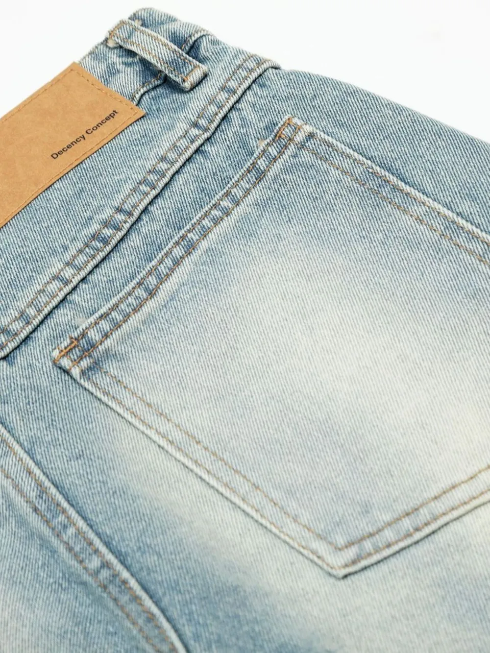 Men's Washed Wide Leg Baggy Jeans, image 6