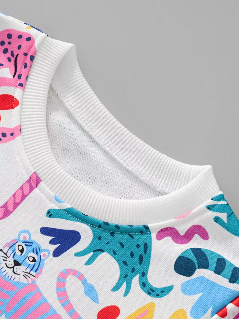 Children's Animal Print Crew Neck Sweatshirt, image 2
