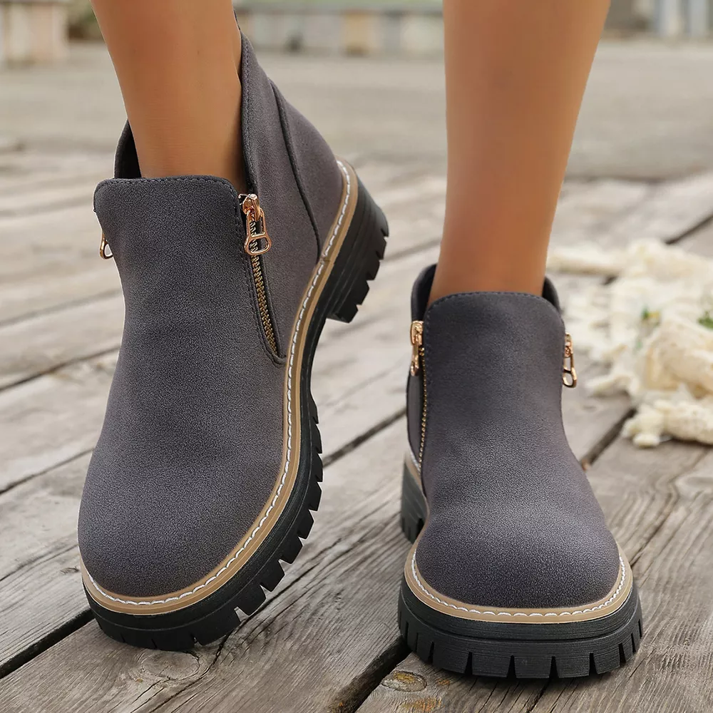 Side Zipper Ankle Boots, image 7
