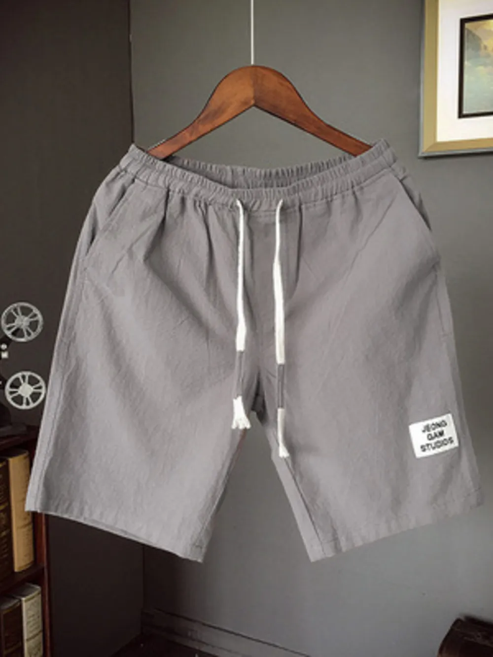 Men's Plus Size Drawstring Shorts with Pockets, image 3