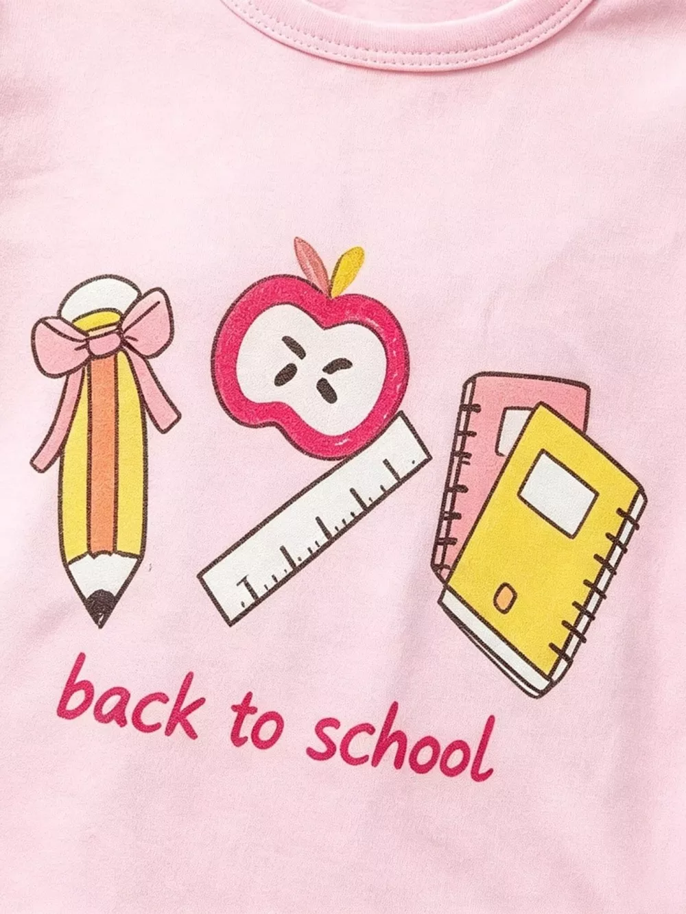Children's Graphic Round Neck Tee and Shorts Set, image 3