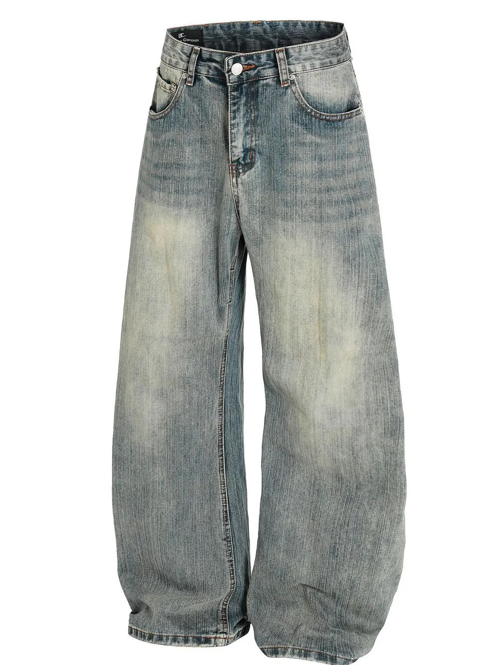 Men's Vintage Washed Baggy Jeans, image 2