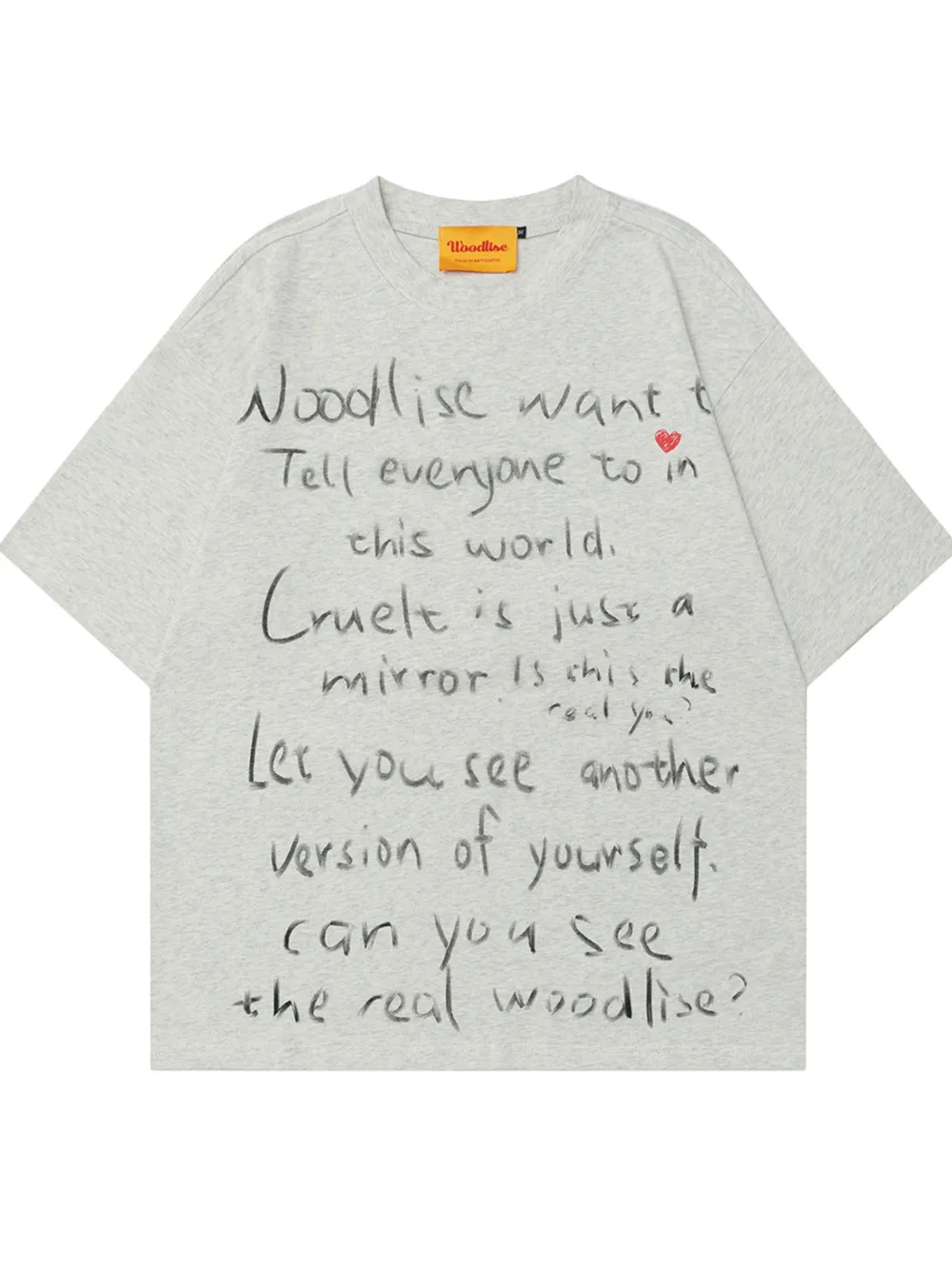 Men's Letter Round Neck Oversized T-Shirt