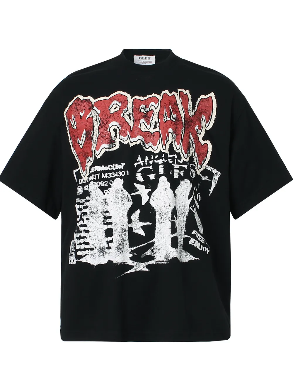 Men's Round Neck Short Sleeve Graphic T-Shirt