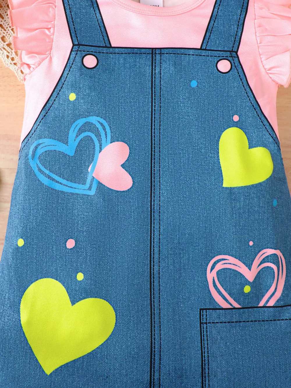 Children's Ruffle Sleeve Round Neck Dress, image 3