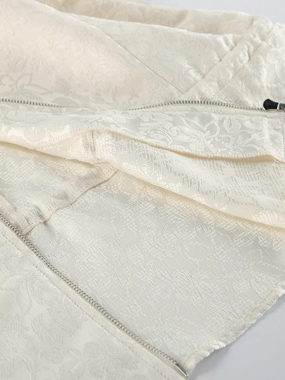 Jacquard Bomber Jacket with Drawstring Waist, image 9