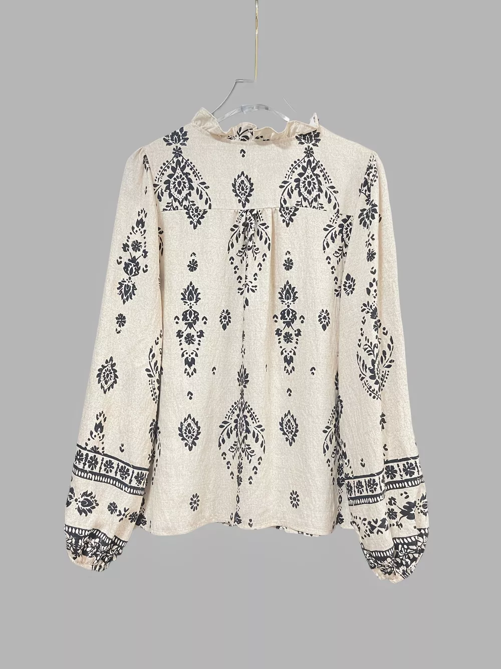 Printed Long Sleeve Blouse, image 2