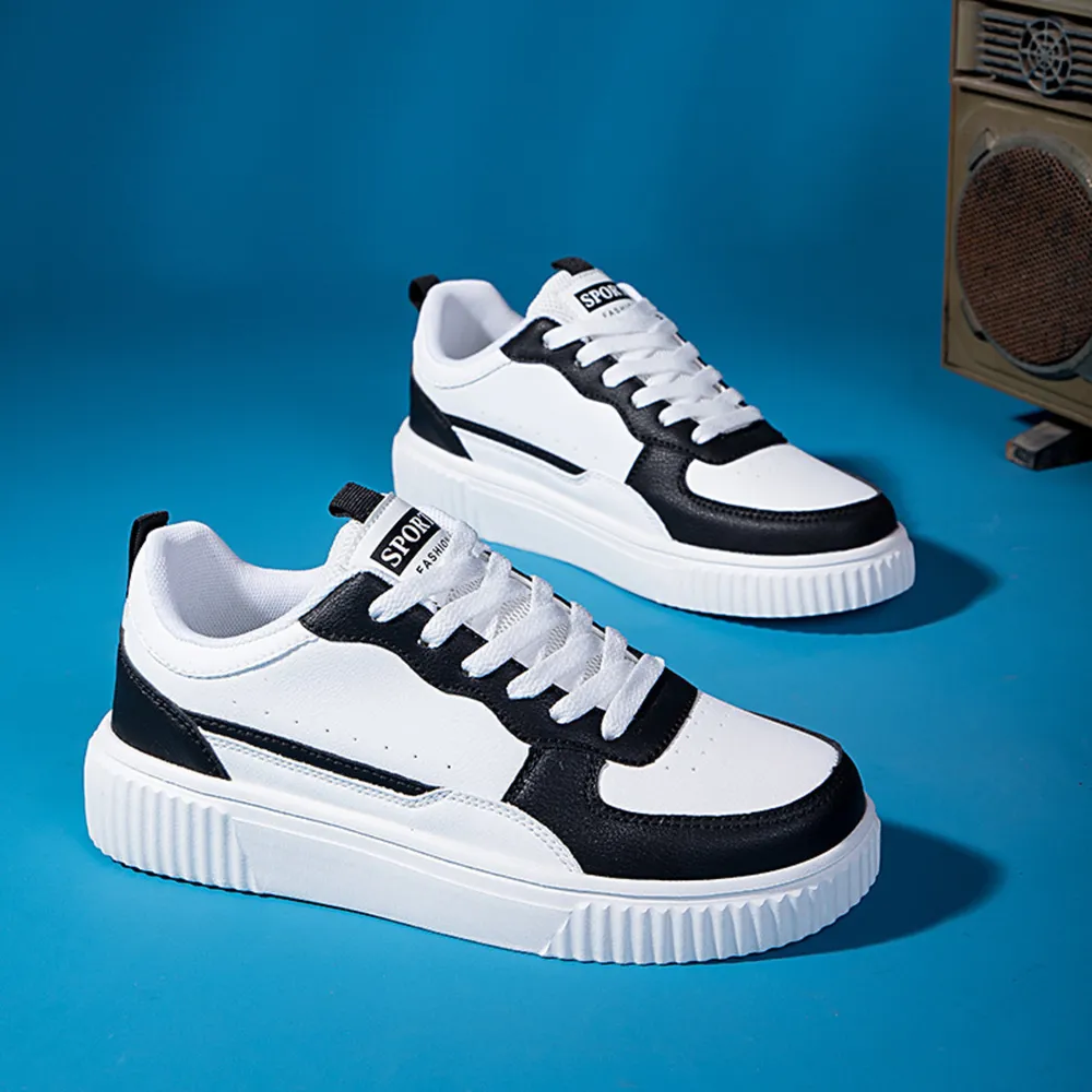 Lace Up Contrast Platform Sneakers, image 3