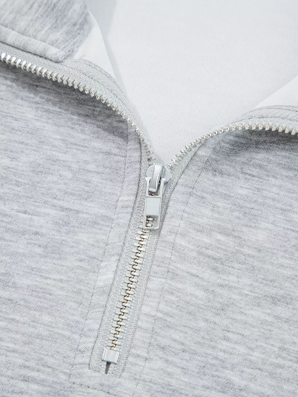 Zip Collar Long Sleeve Top and Drawstring Pants Set, image 6
