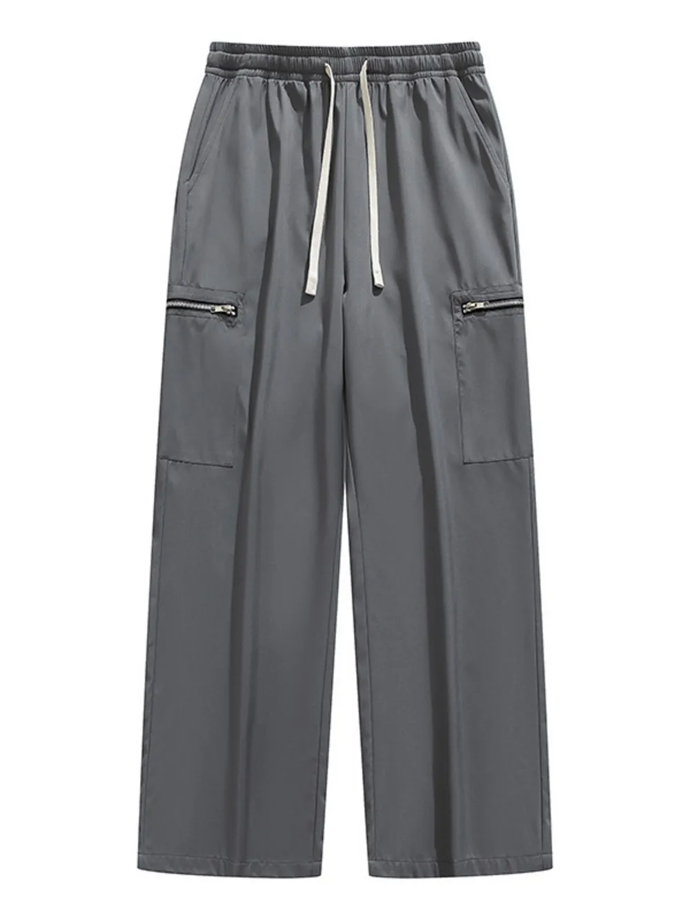 Men's Plus Size Pocketed Wide Leg Pants, image 2