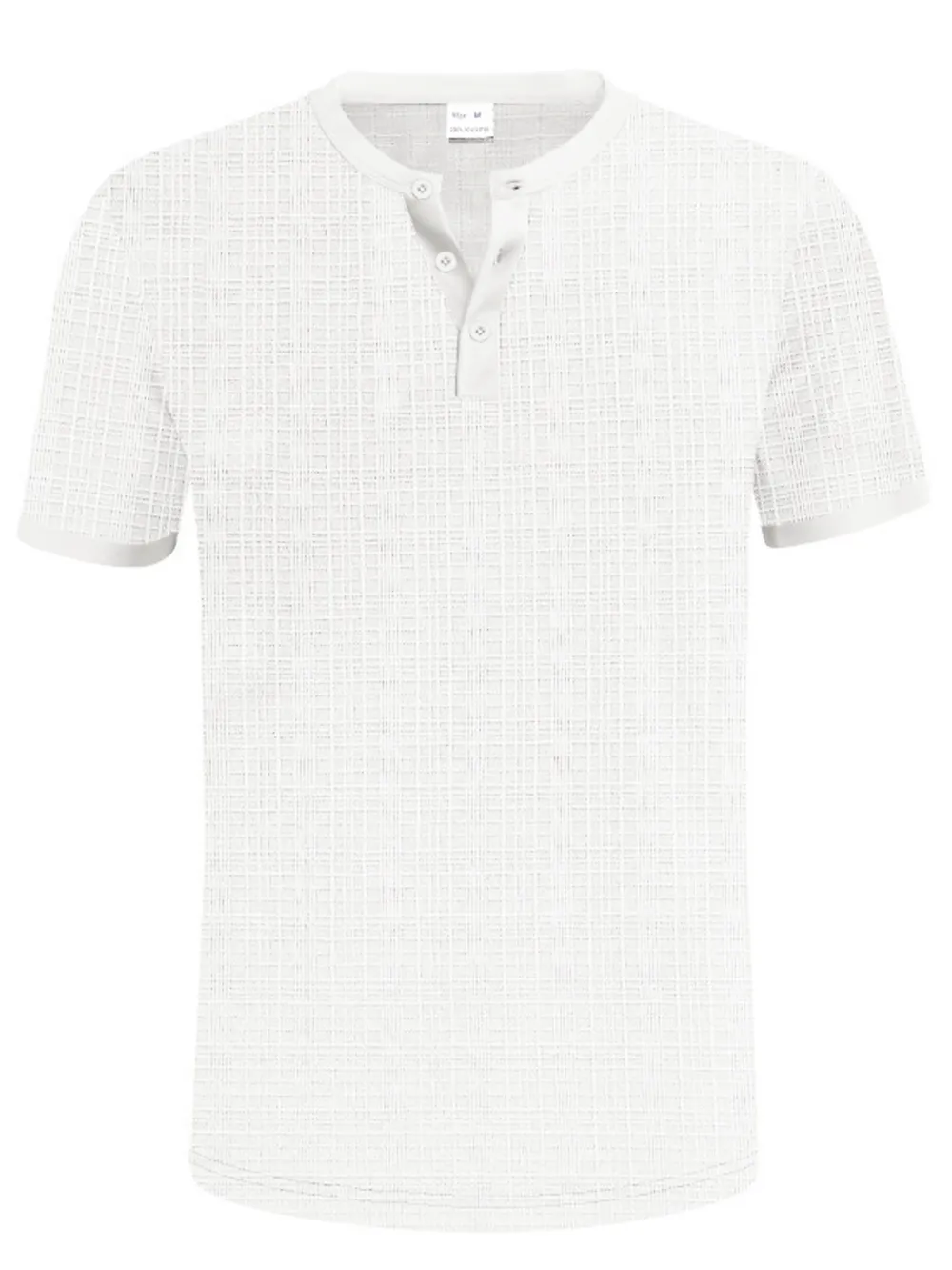 Men's Full Size Button Detail Short Sleeve Top Plus Size, image 11