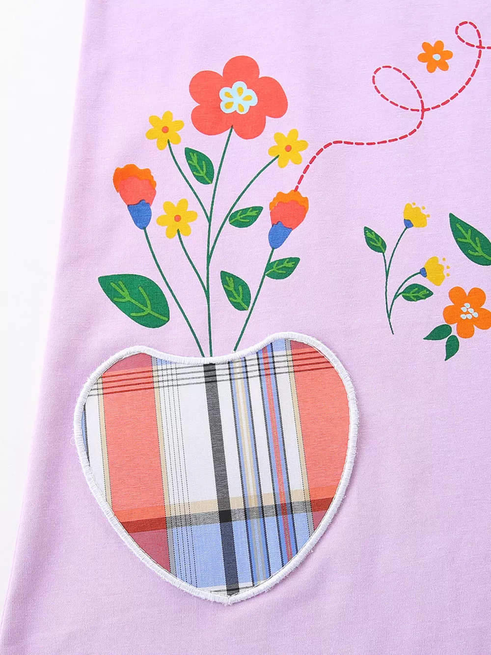 Children's Ruffle Collar Floral A-Line Dress, image 4