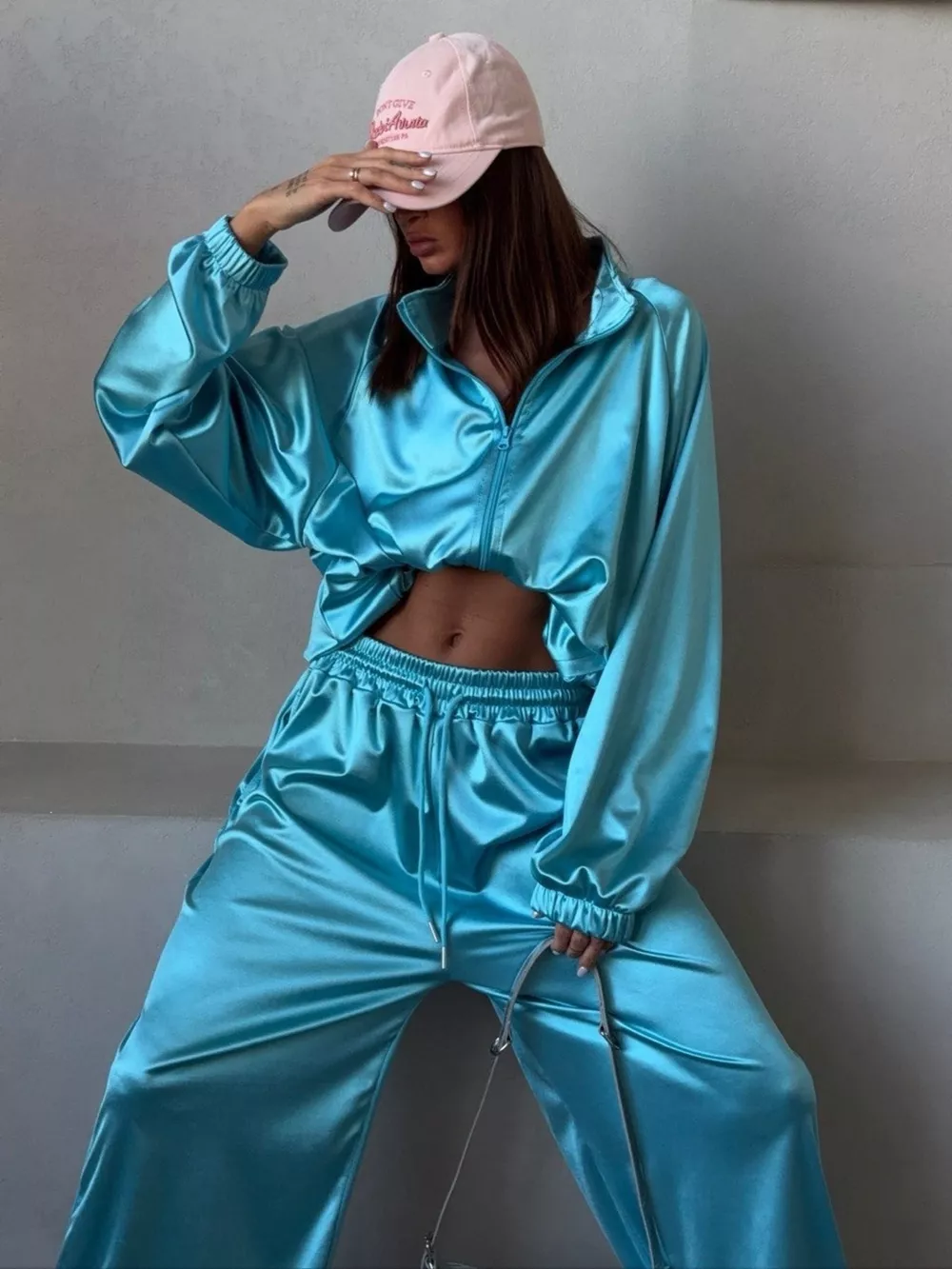Zip Up Raglan Sleeve Jacket and Pants Set, image 16