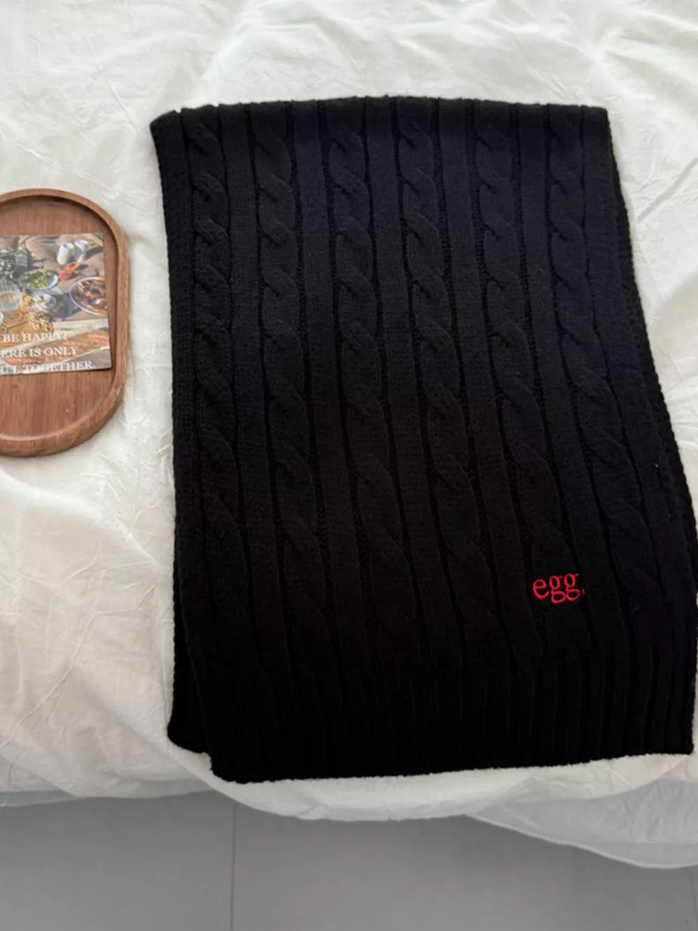 Ribbed Knitted Winter Scarf, image 2