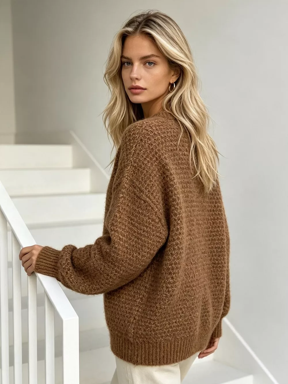 Round Neck Drop Shoulder Sweater, image 28