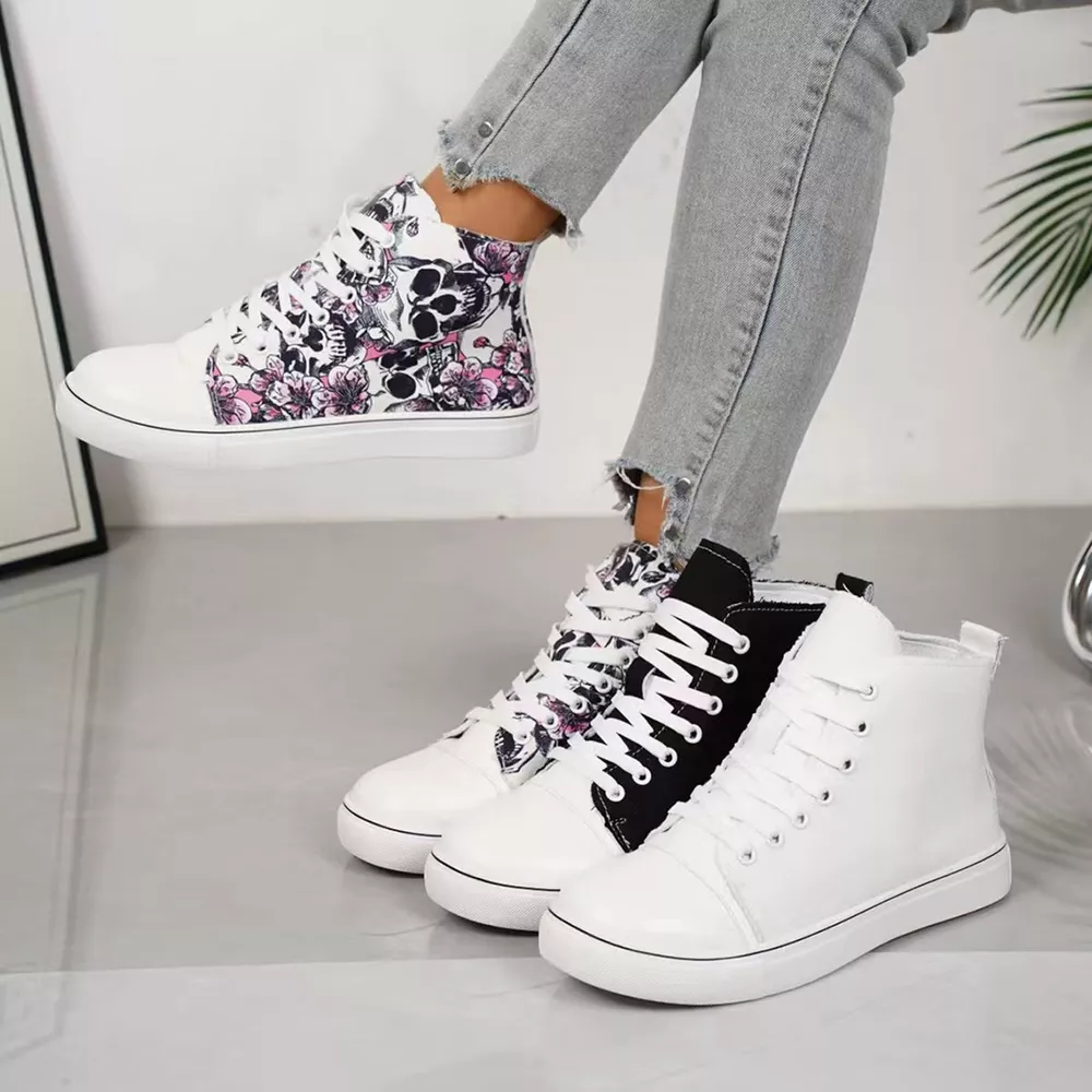 Round Toe Lace Up Sneakers, image 2