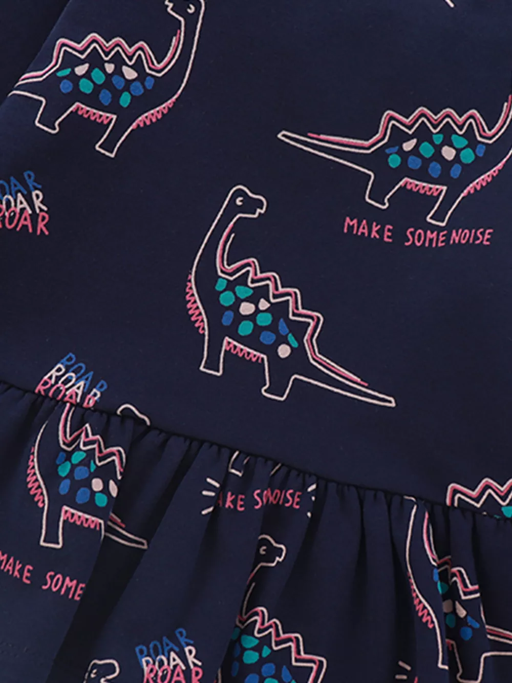 Children's Dinosaur Print Ruffle Hem Sweatshirt, image 3