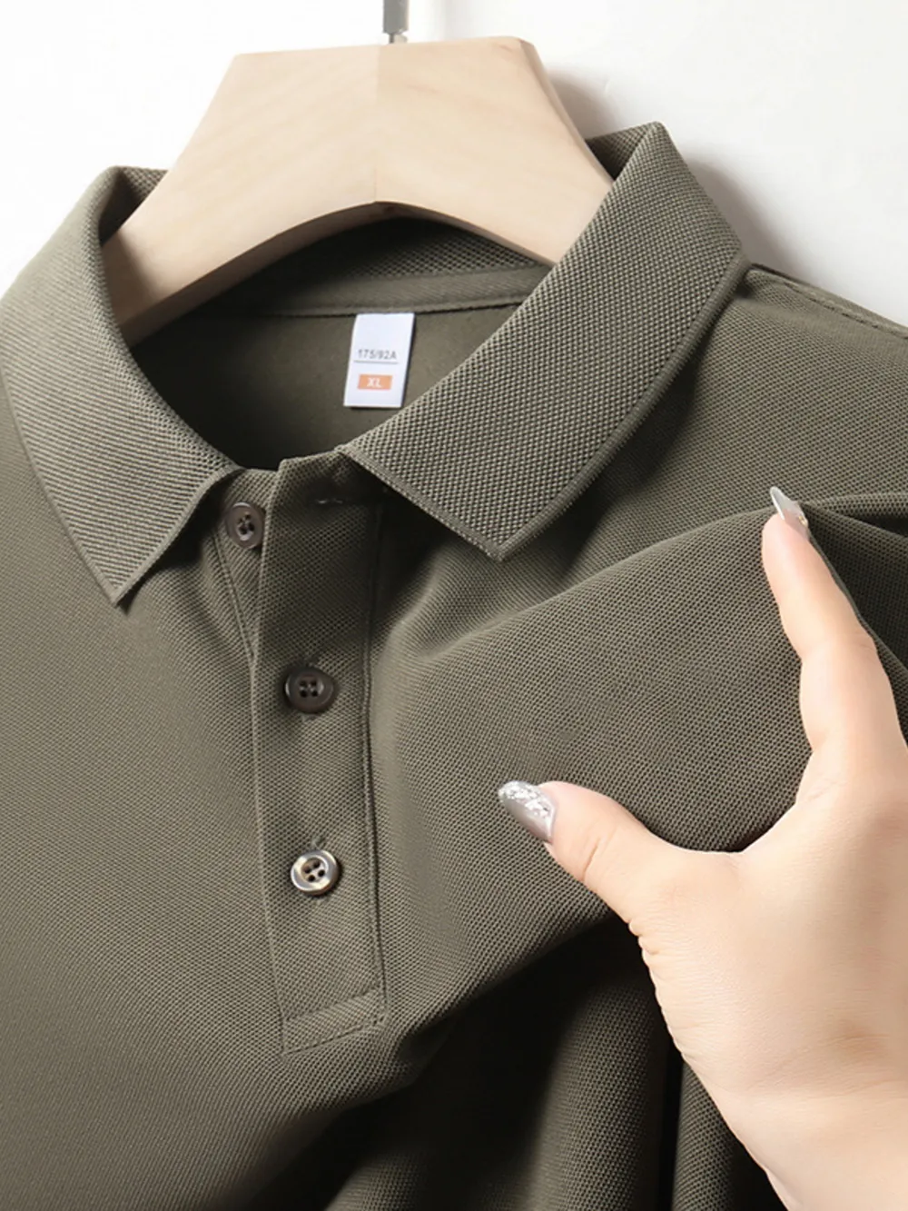 Men's Plus Size Short Sleeve Collared Neck Polo