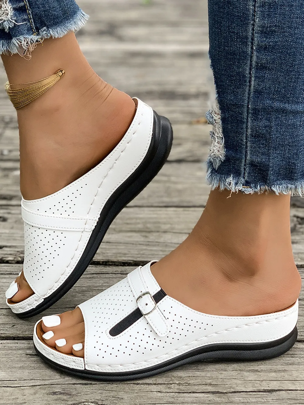 Casual Comfort Buckle Strap Sandals, image 16