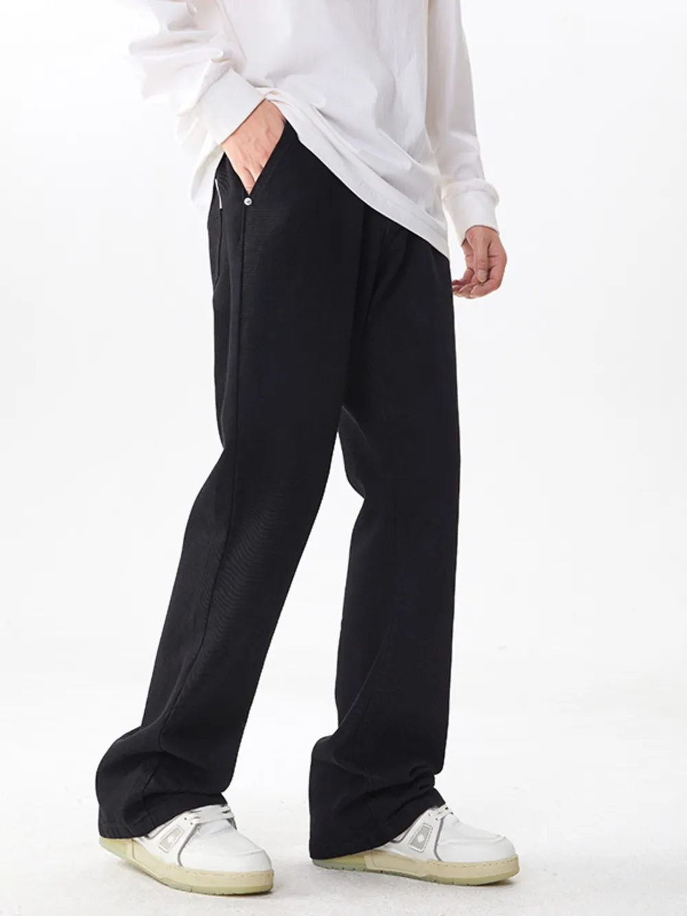Men's Full Size Wash Wide Leg Relaxed Fit Jeans Plus Size, image 2