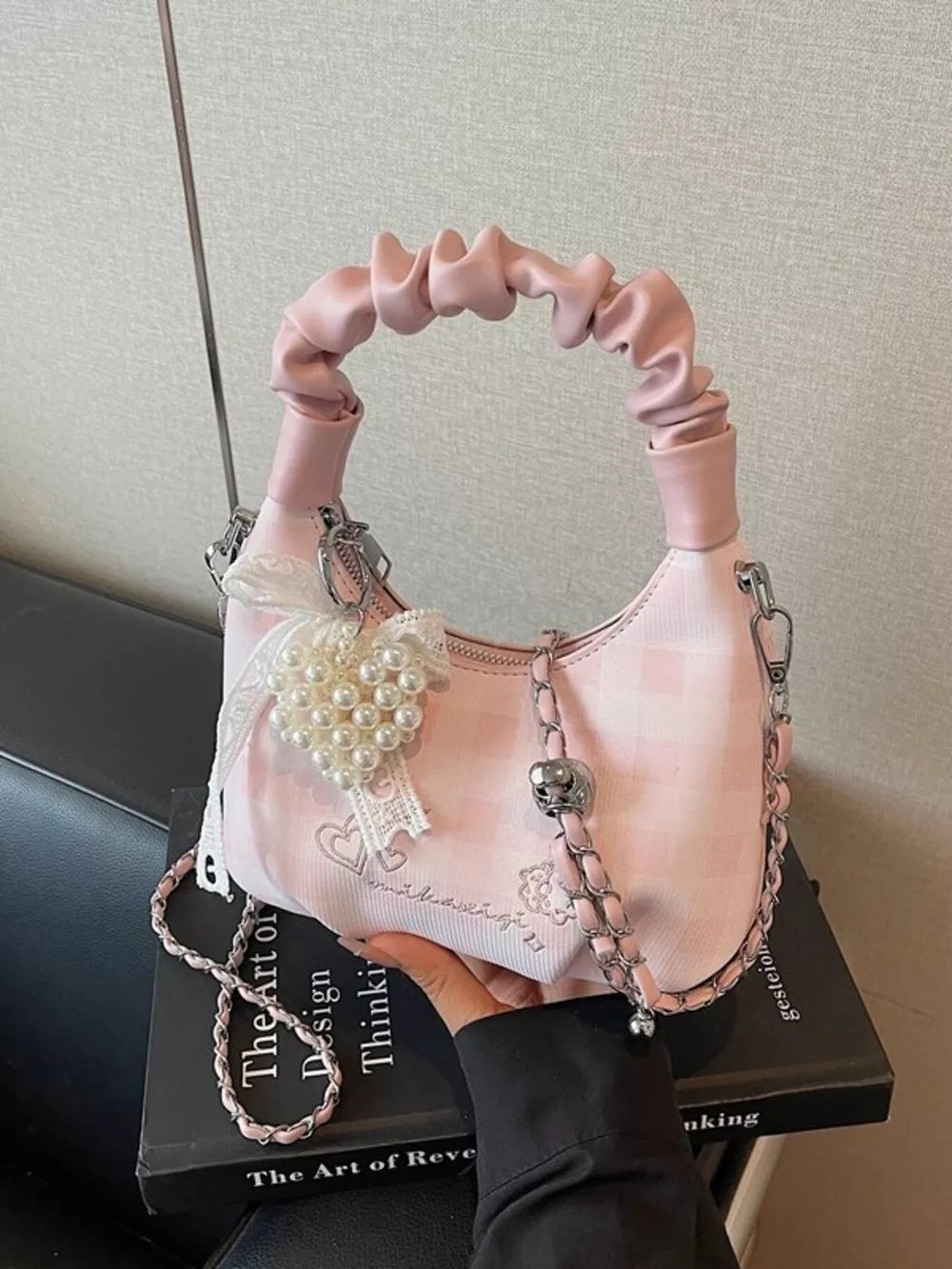 Ruched Handle Crossbody Bag, image 4