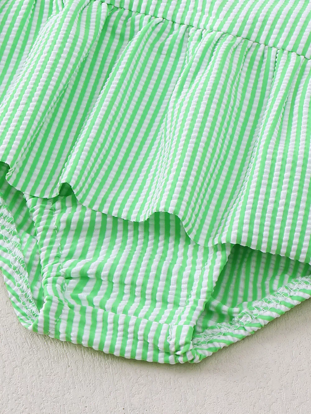 Children's Striped Sleeveless One-Piece Swimsuit, image 7