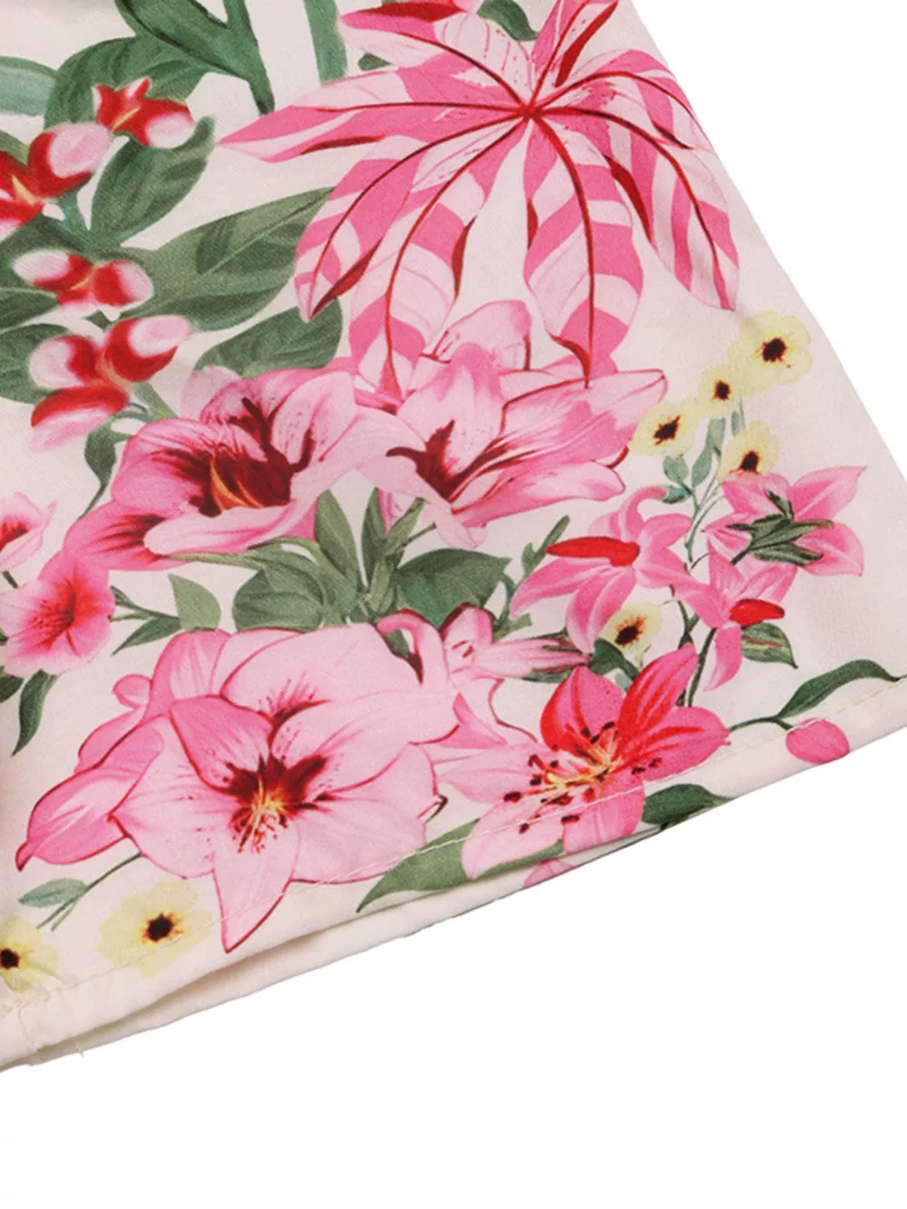 Floral Print V-Neck Midi Dress, image 6