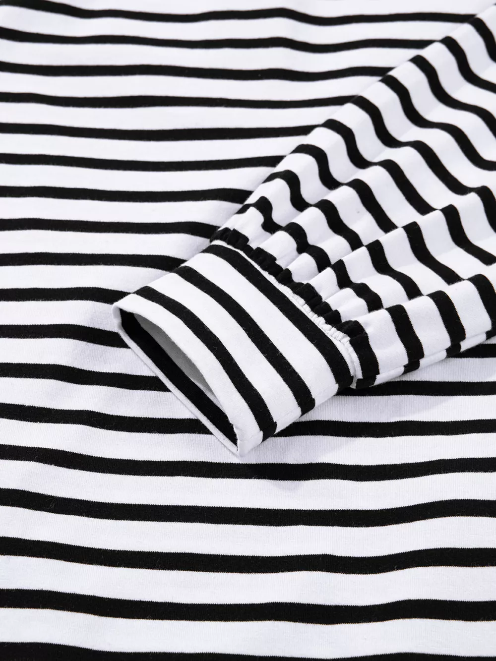 Stripe Buttoned Front Collared Long Sleeve T Shirt Dress with Pockets, image 2