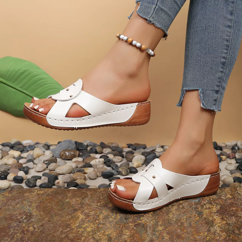 Open Toe Wedge Sandals, image 6