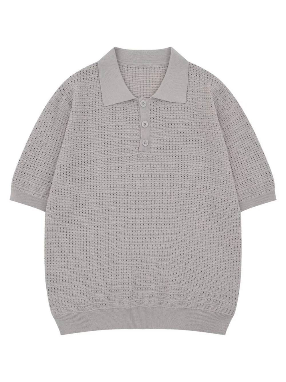 Men's Classic Knitted Short Sleeve Polo, image 2