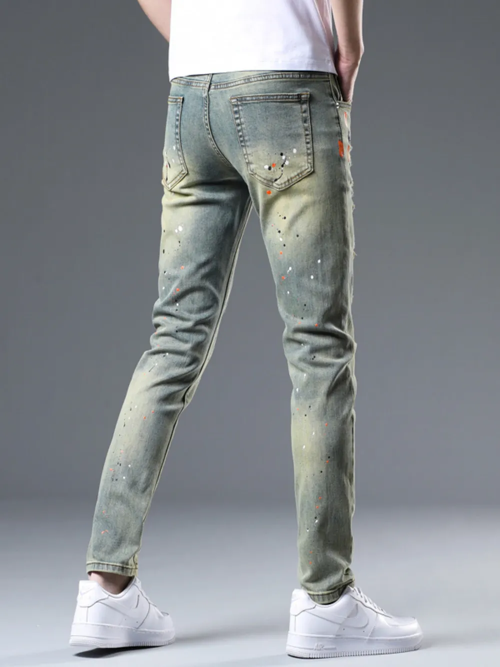 Men's Distressed Slim Fit Jeans, image 4