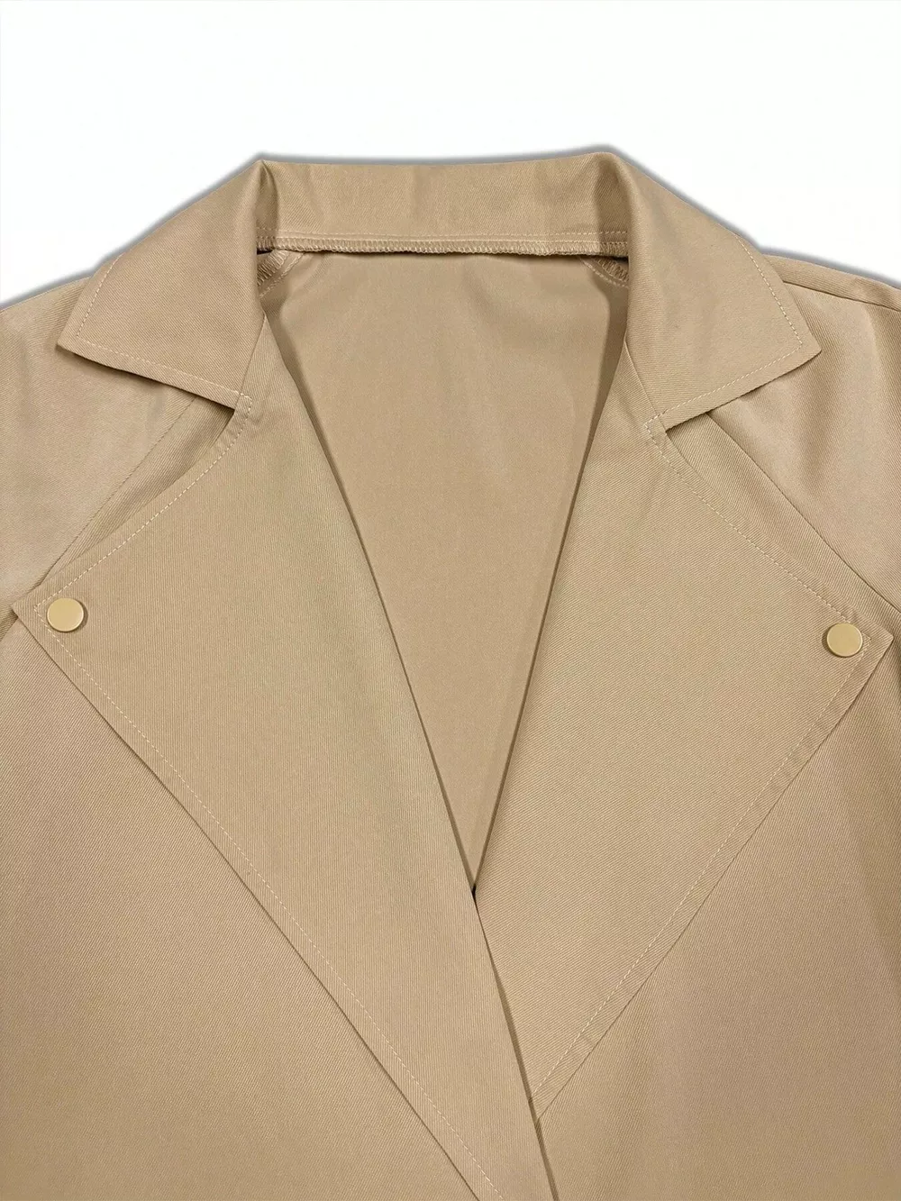 Lapel Collar Longline Trench Coat, image 3