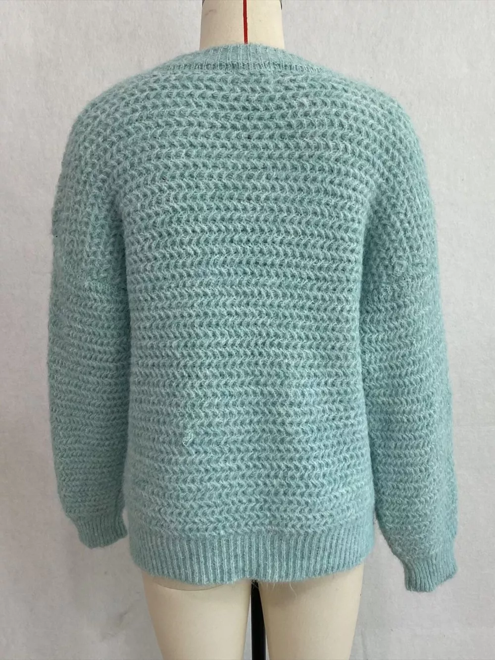 Round Neck Drop Shoulder Sweater, image 11