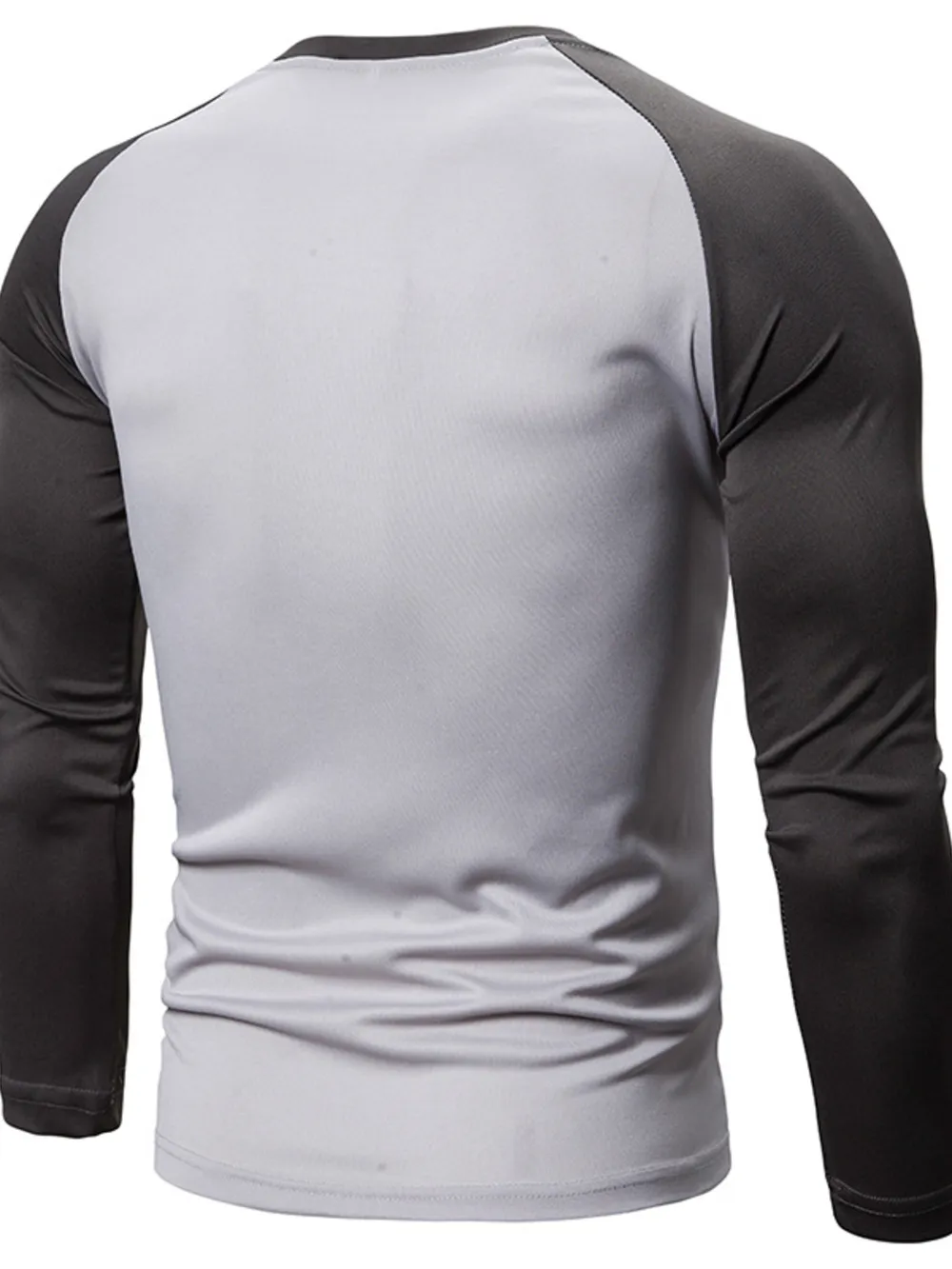 Men's Plus Size Round Neck Raglan Sleeve T-Shirt, image 8