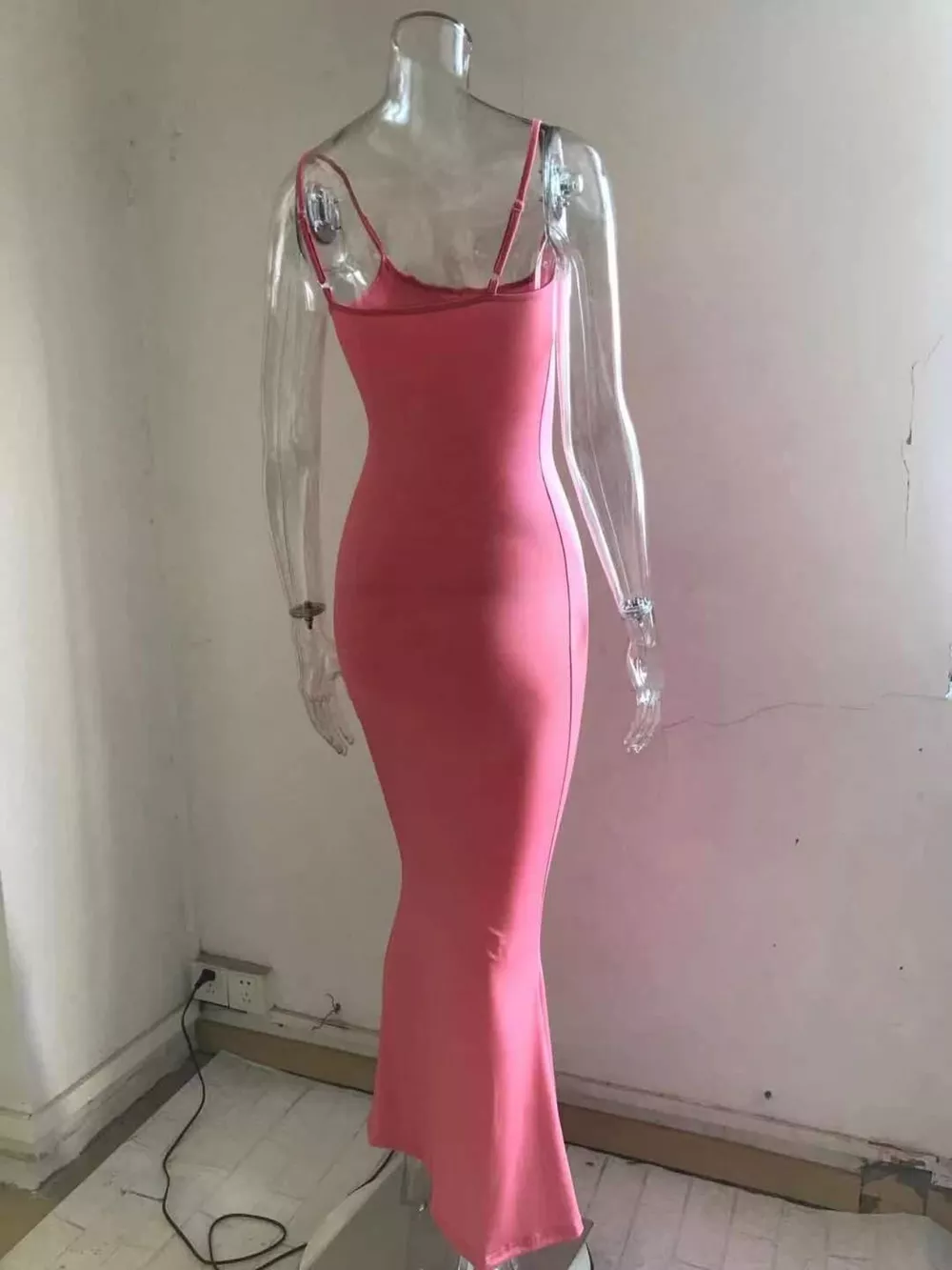 Spaghetti Strap Bodycon Maxi Dress, image 6