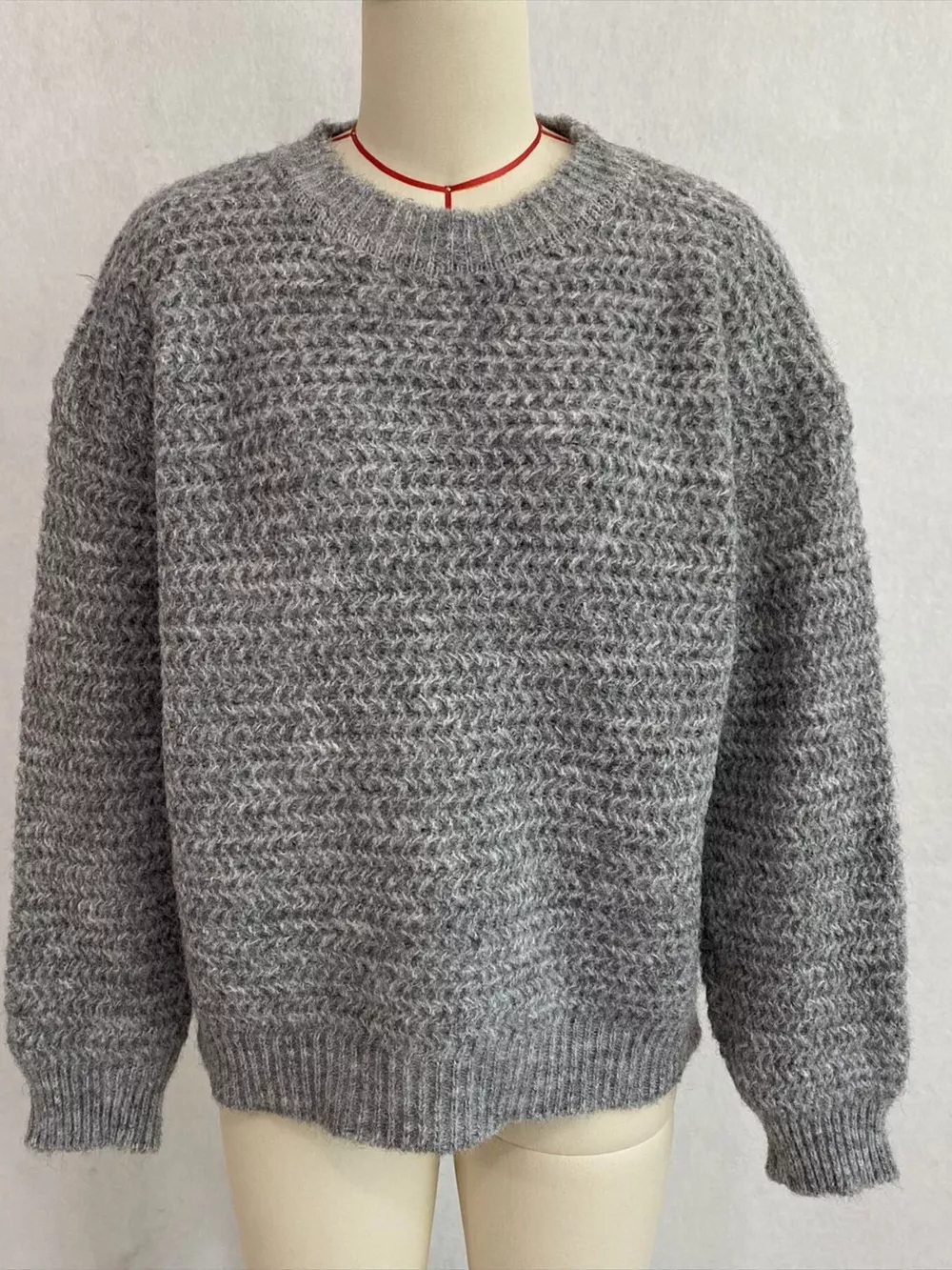 Round Neck Drop Shoulder Sweater, image 32
