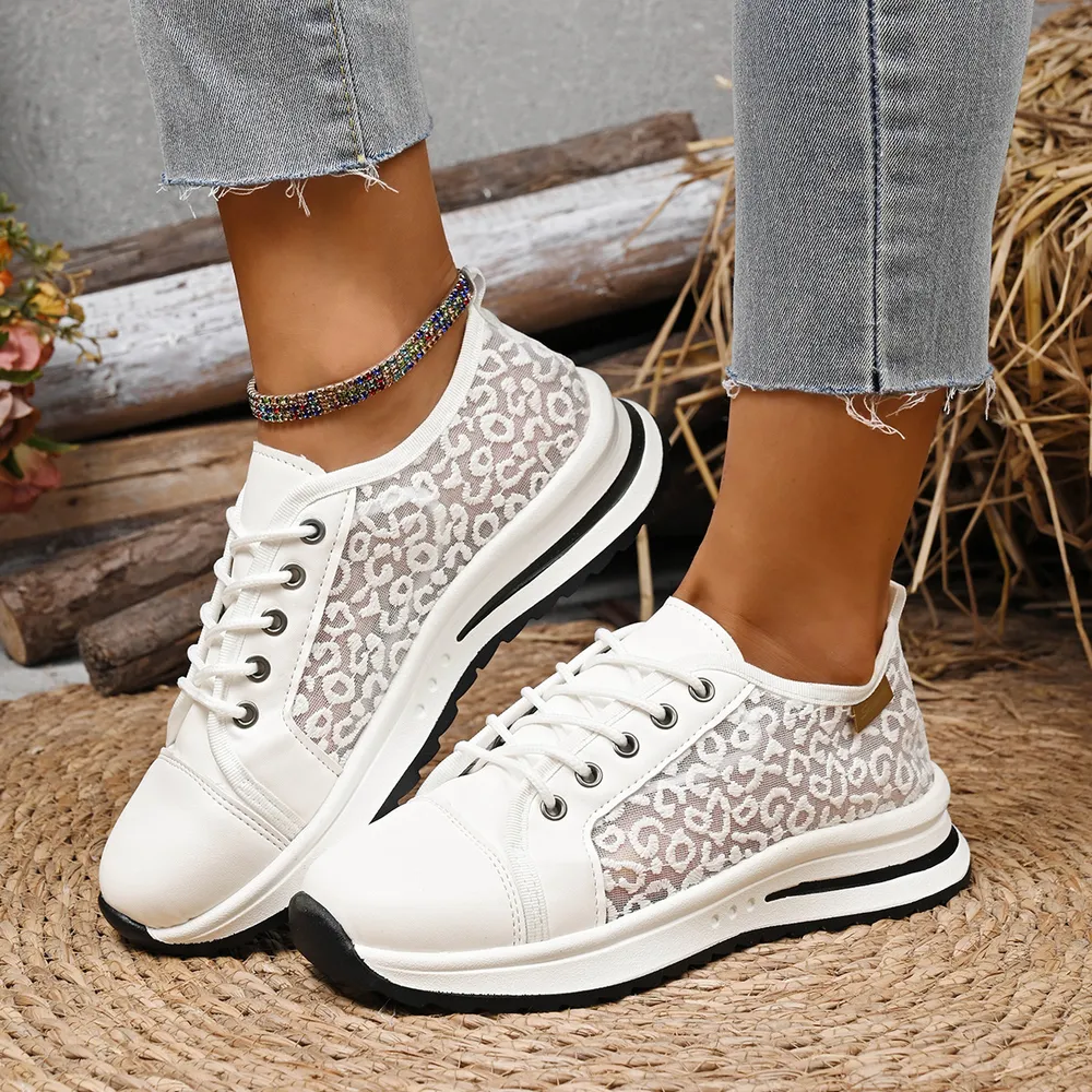 Lace-Up Platform Sneakers, image 2