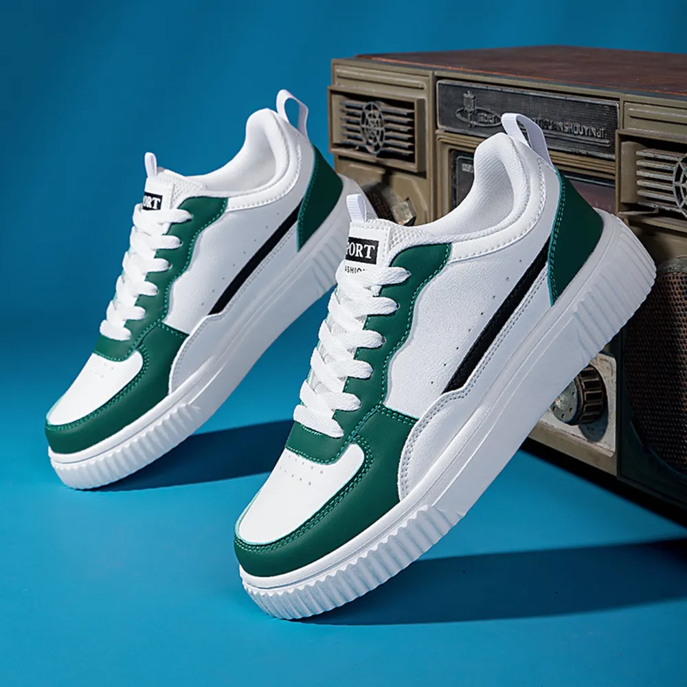 Lace Up Contrast Platform Sneakers, image 4