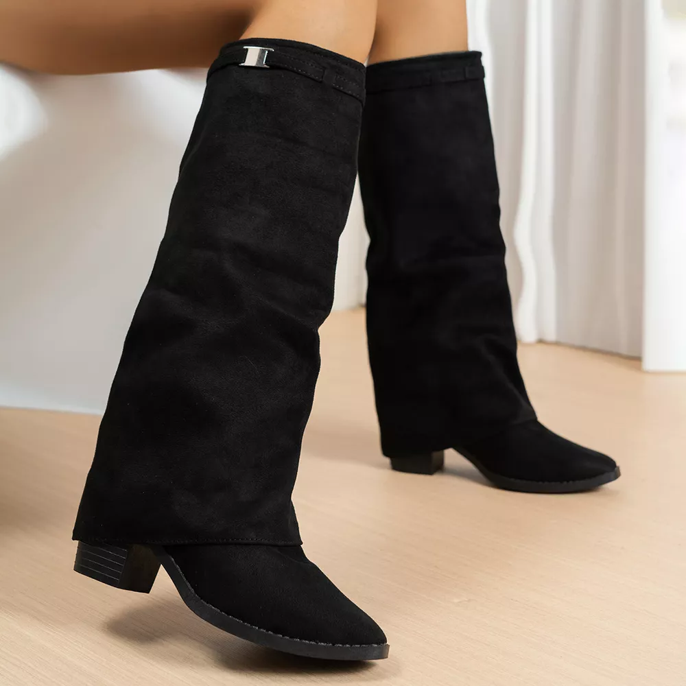Point Toe Block Heels Boots, image 2