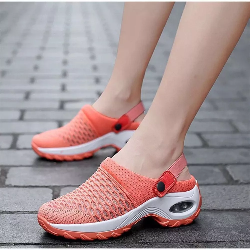 Breathable Mesh Wedge Sandals, image 7